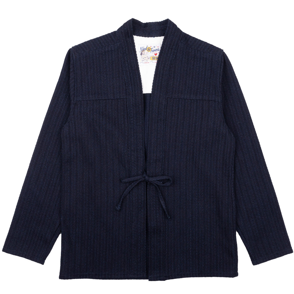 Kimono Shirt - Kimono Scramble - Indigo by Naked & Famous Denim