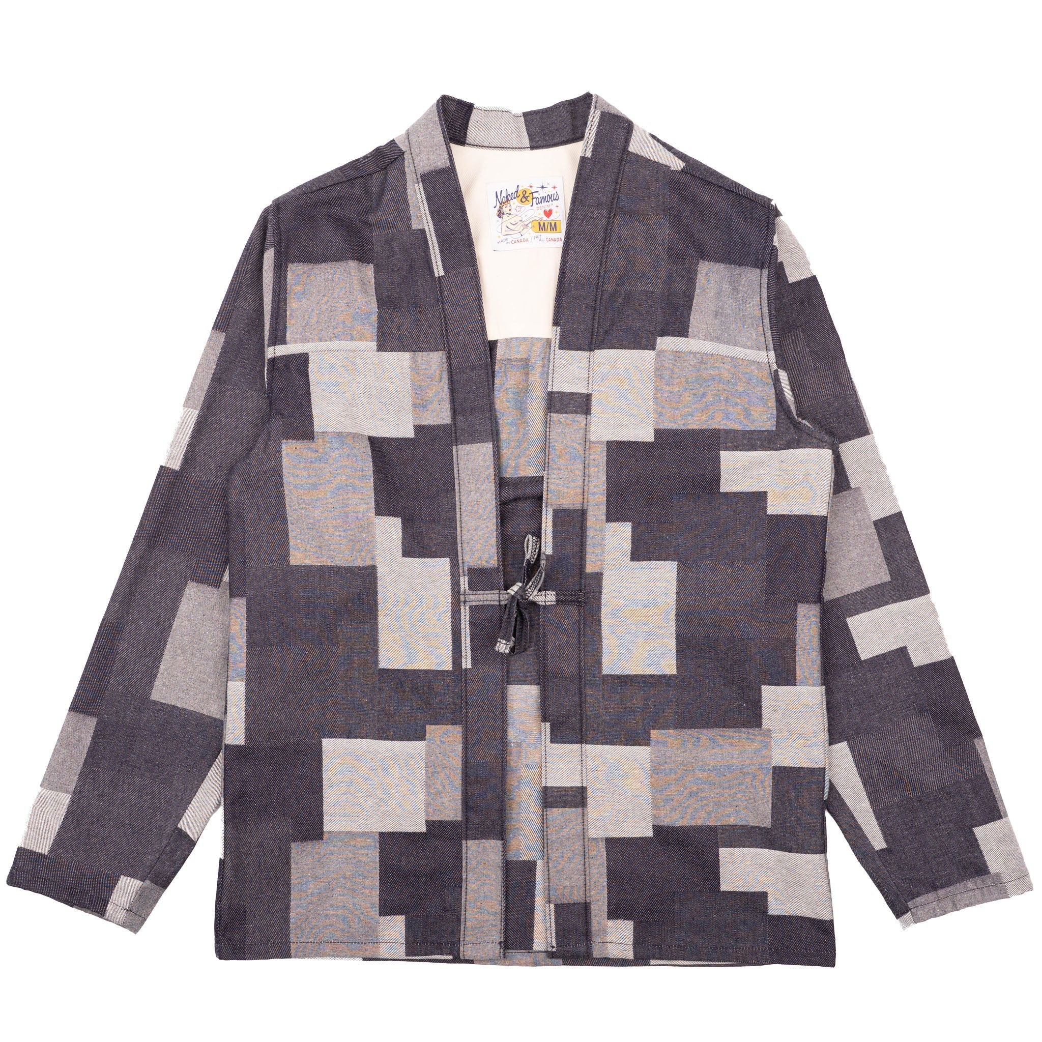 Kimono Shirt - Jacquard Denim - Indigo by Naked & Famous Denim