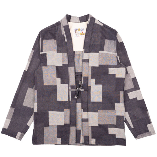 Kimono Shirt - Jacquard Denim - Indigo by Naked & Famous Denim