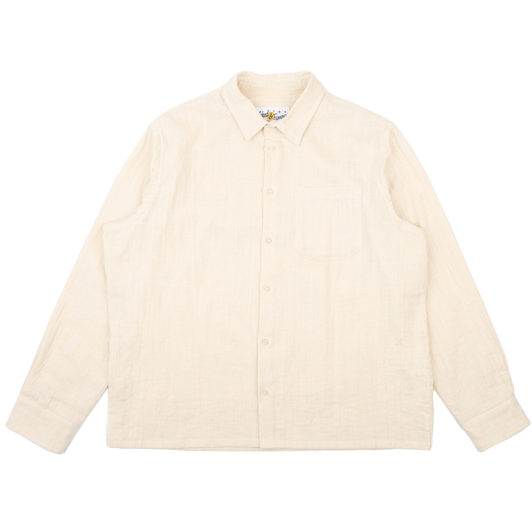True Shirt - Double Weave Slub Gauze - Bone by Naked & Famous Denim
