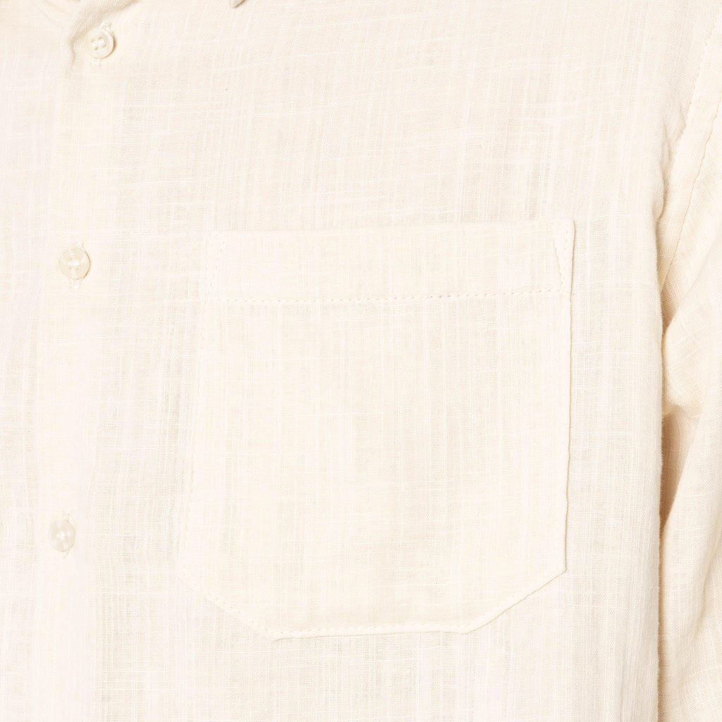 True Shirt - Double Weave Slub Gauze - Bone by Naked & Famous Denim