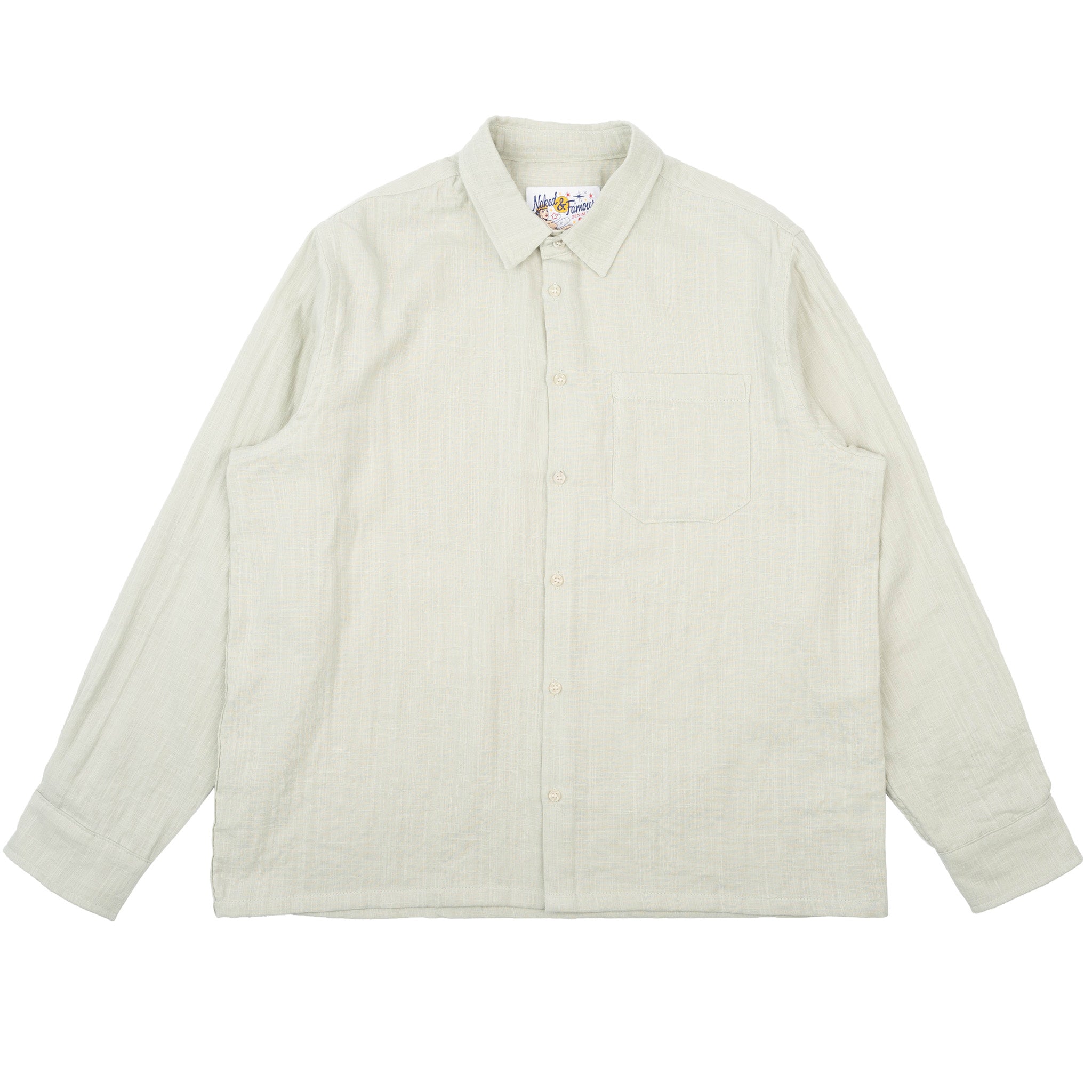 True Shirt - Double Weave Slub Gauze - Mint by Naked & Famous Denim