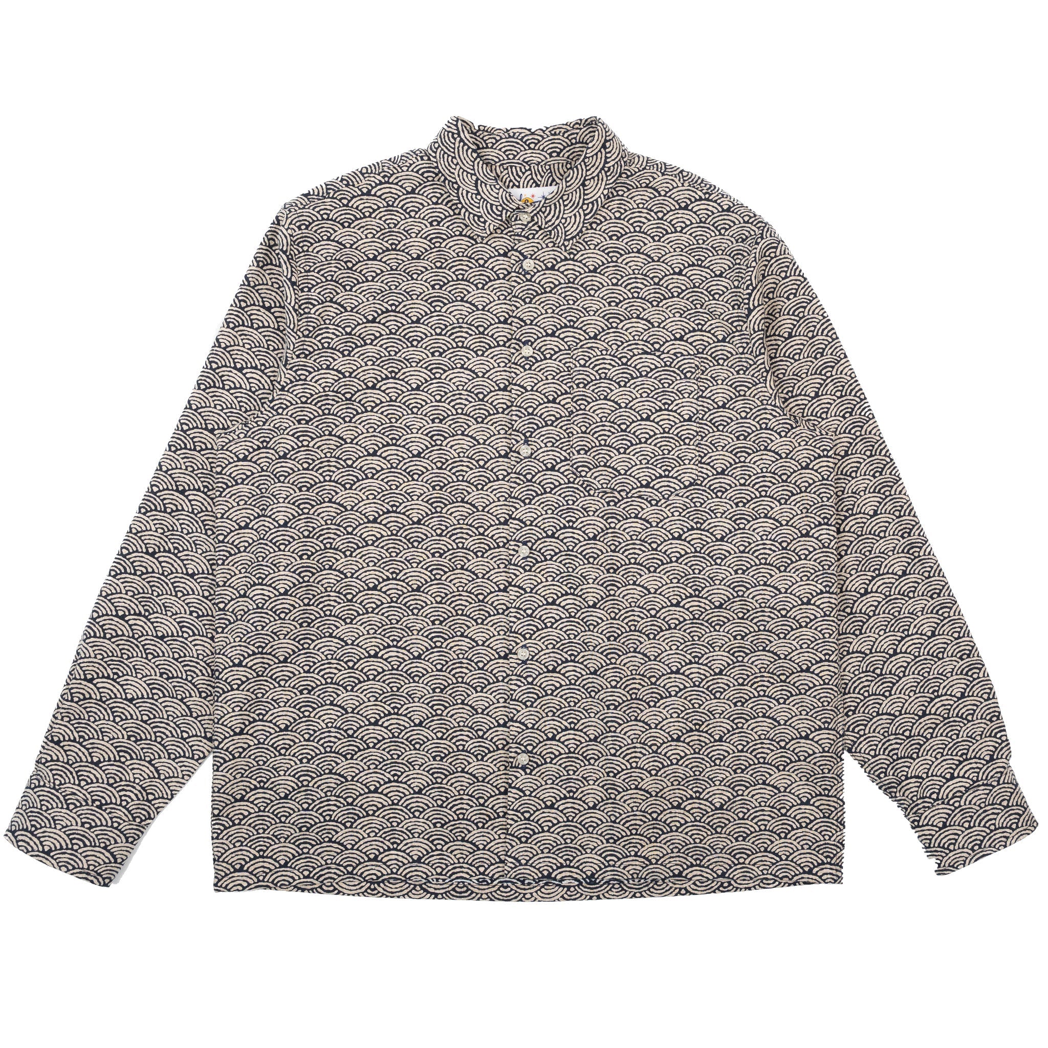 True Shirt - Seigaiha Waves - Indigo by Naked & Famous Denim