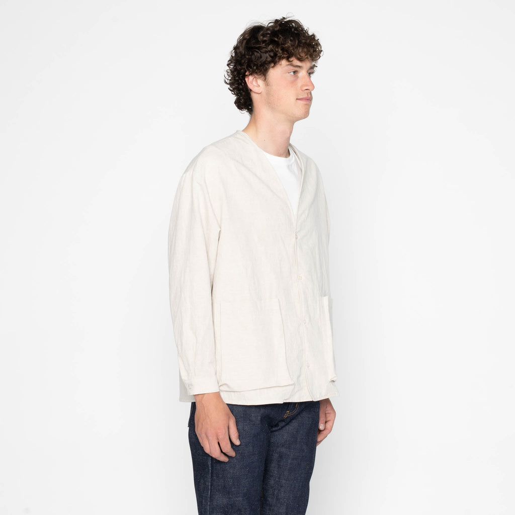 Wise Guy - Linen Blend Denim - Ecru by Naked & Famous Denim