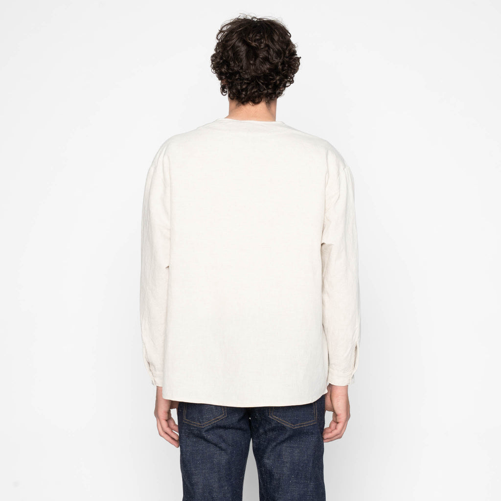 Wise Guy - Linen Blend Denim - Ecru by Naked & Famous Denim