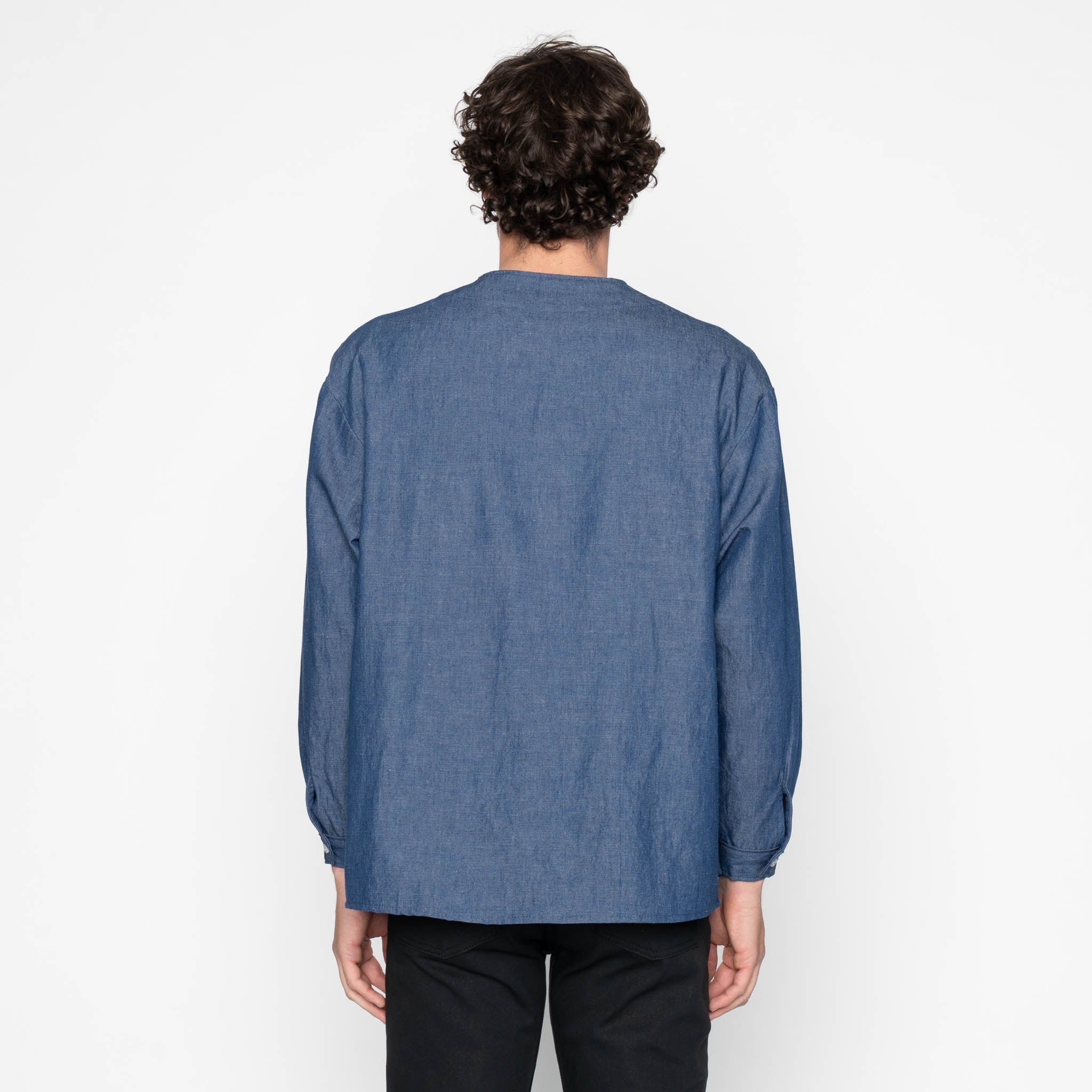 Wise Guy - Linen Blend Denim - Indigo by Naked & Famous Denim