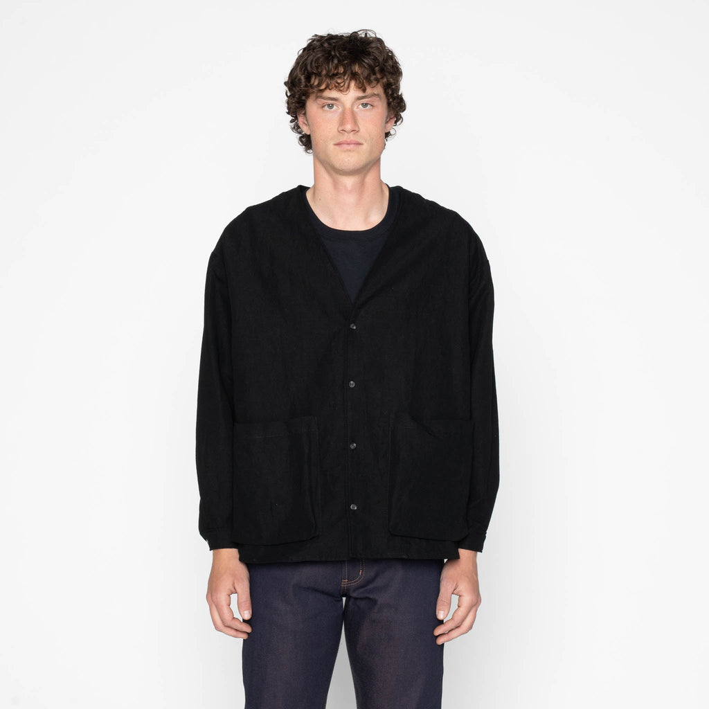 Wise Guy - Linen Blend Denim - Black by Naked & Famous Denim