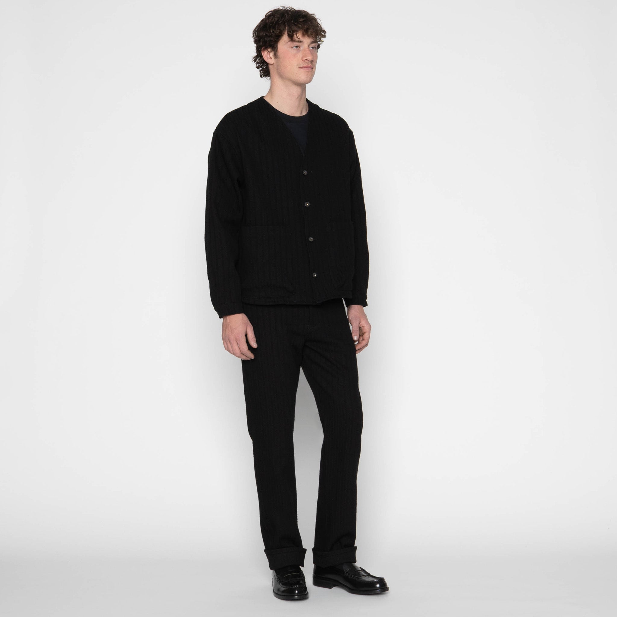 Wise Guy Shirt - Black Sugiaya by Naked & Famous Denim