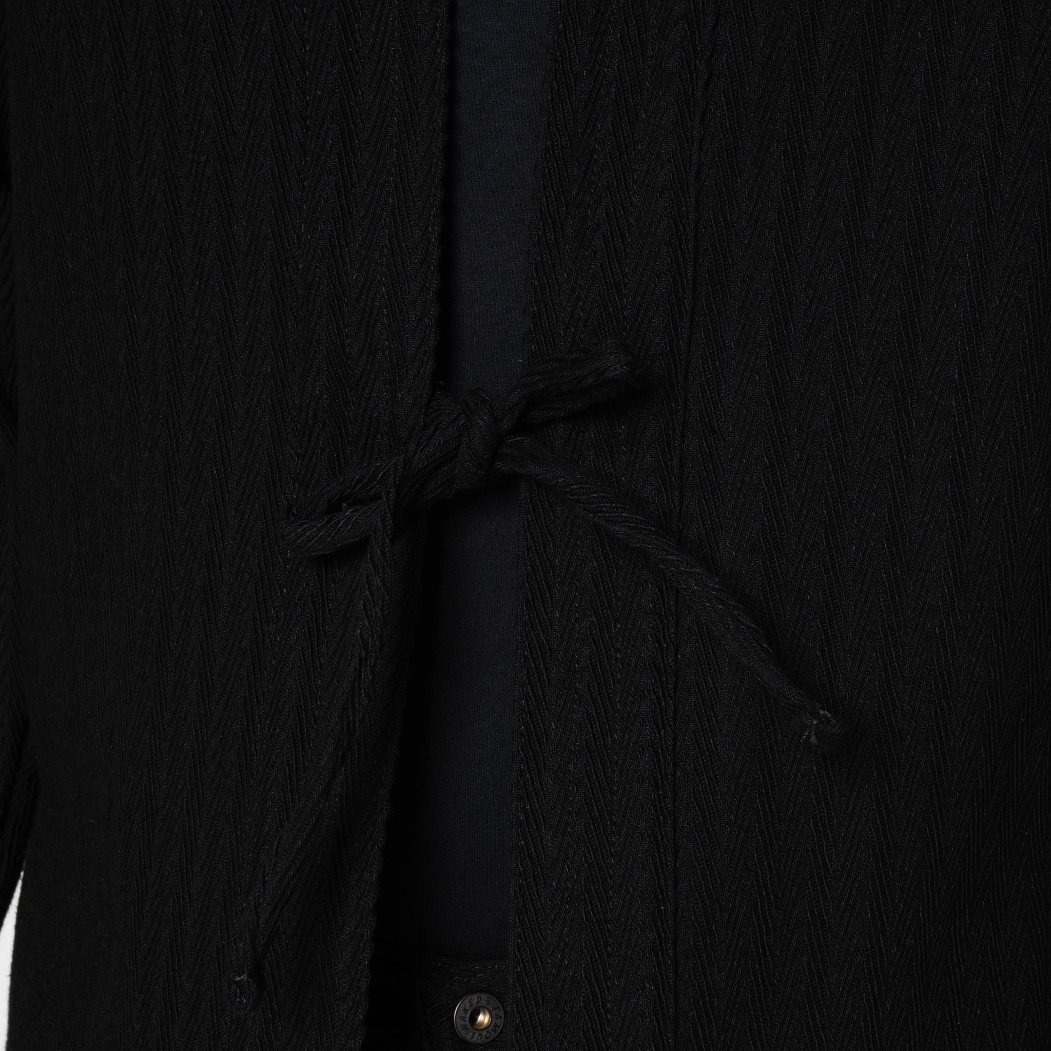 Kimono Shirt - Black Sugiaya by Naked & Famous Denim