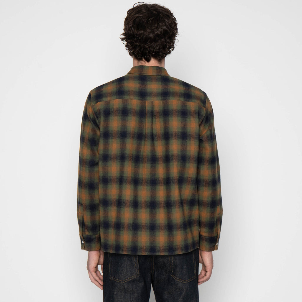 True Shirt - Shaggy Flannel - Moss Green by Naked & Famous Denim