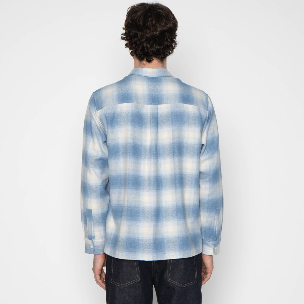 True Shirt - Organic Supple Flannel - Faded Indigo by Naked & Famous Denim