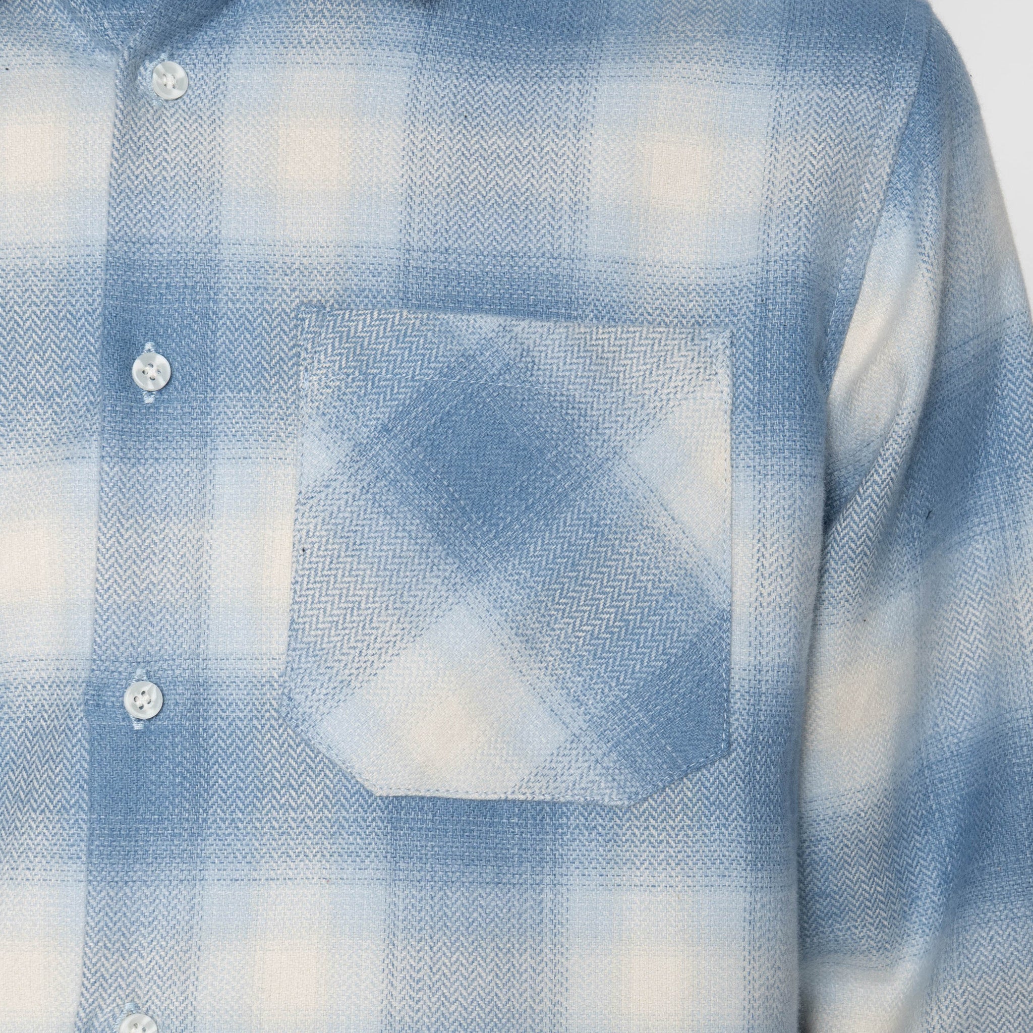 True Shirt - Organic Supple Flannel - Faded Indigo by Naked & Famous Denim