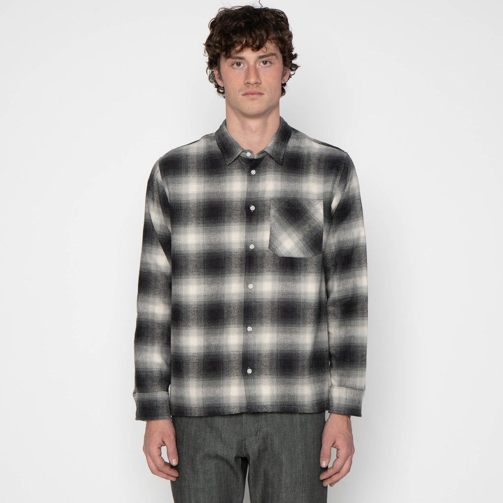 True Shirt - Organic Supple Flannel - Charcoal by Naked & Famous Denim