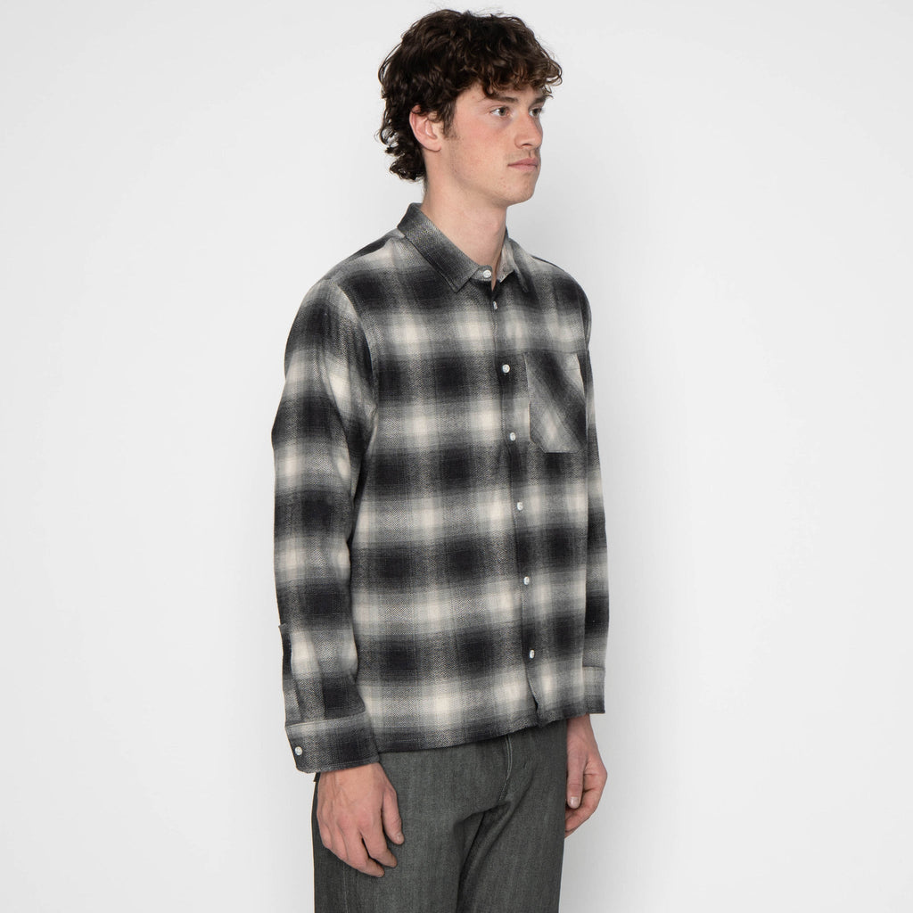 True Shirt - Organic Supple Flannel - Charcoal by Naked & Famous Denim