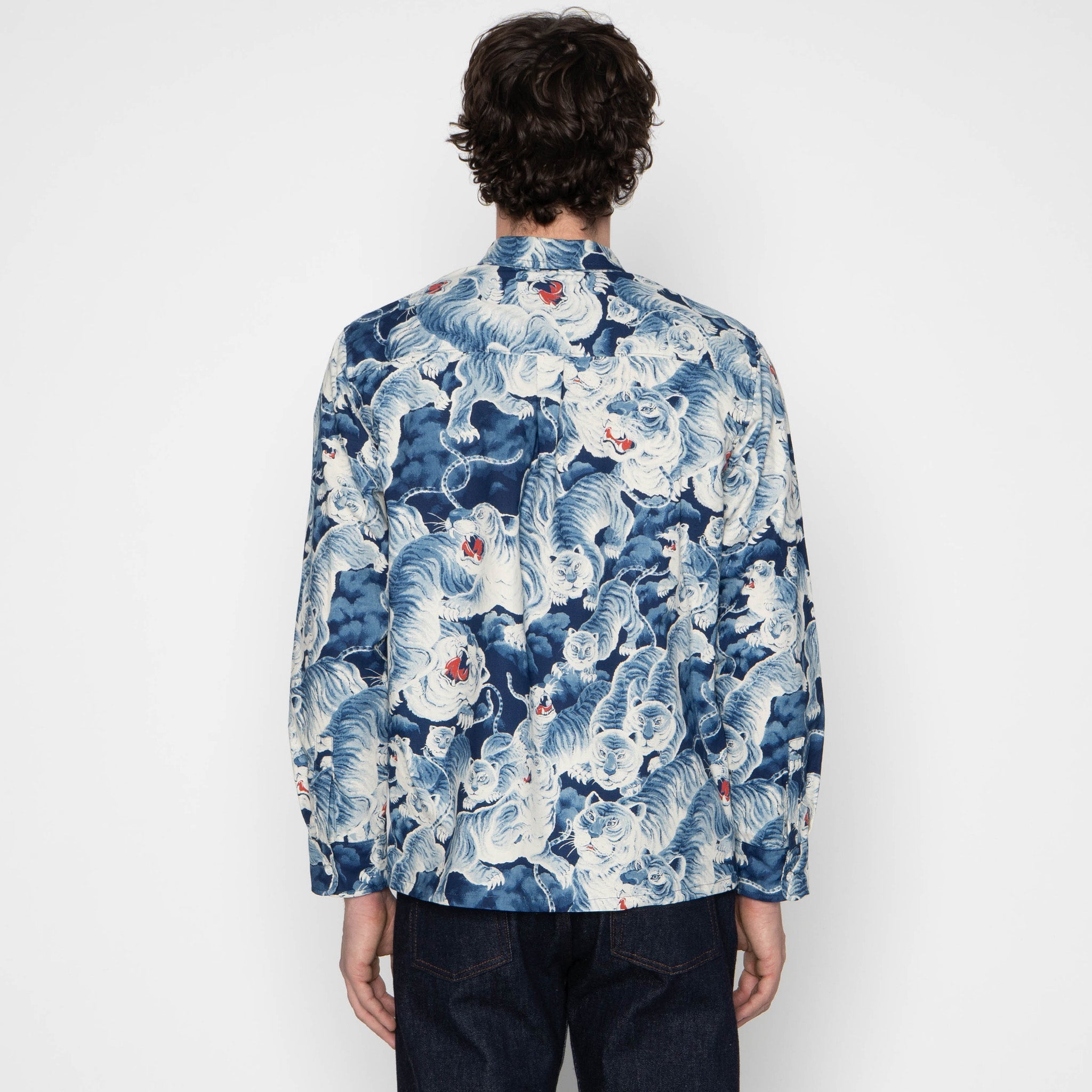 True Shirt - Japanese Tigers Indigo - Indigo by Naked & Famous Denim