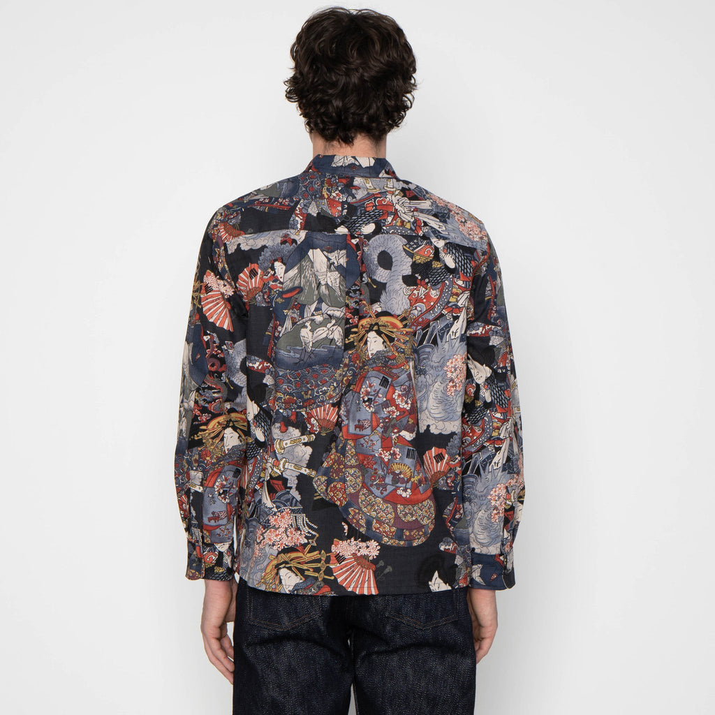 True Shirt - Samurai Print - Black by Naked & Famous Denim