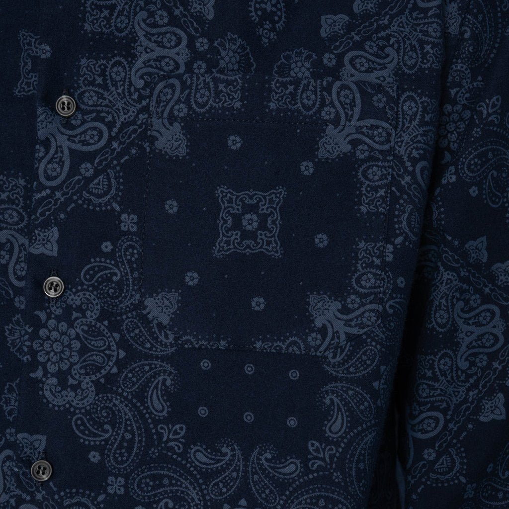 True Shirt - Brushed Hankercheif - Indigo by Naked & Famous Denim