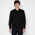 True Shirt - Black Herringbone Denim - Black