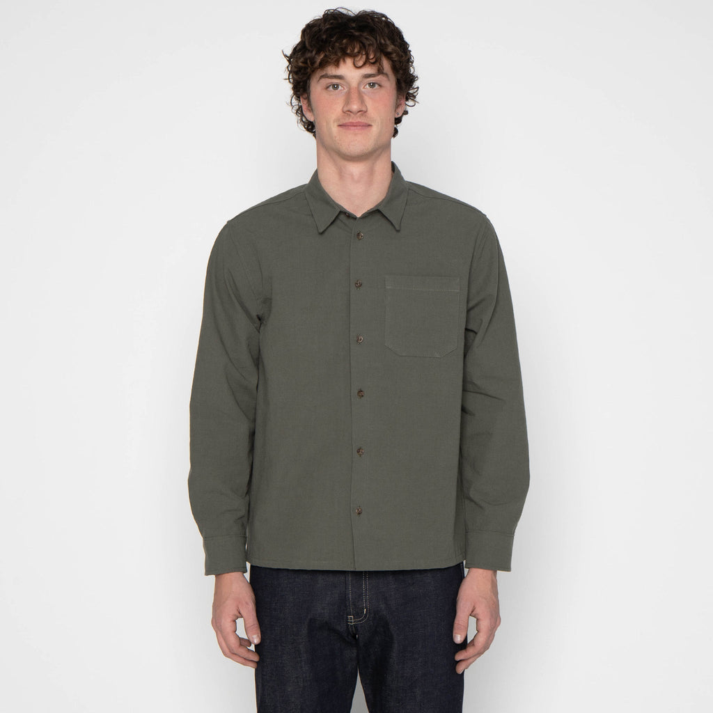 True Shirt - Army Oxford Selvedge by Naked & Famous Denim