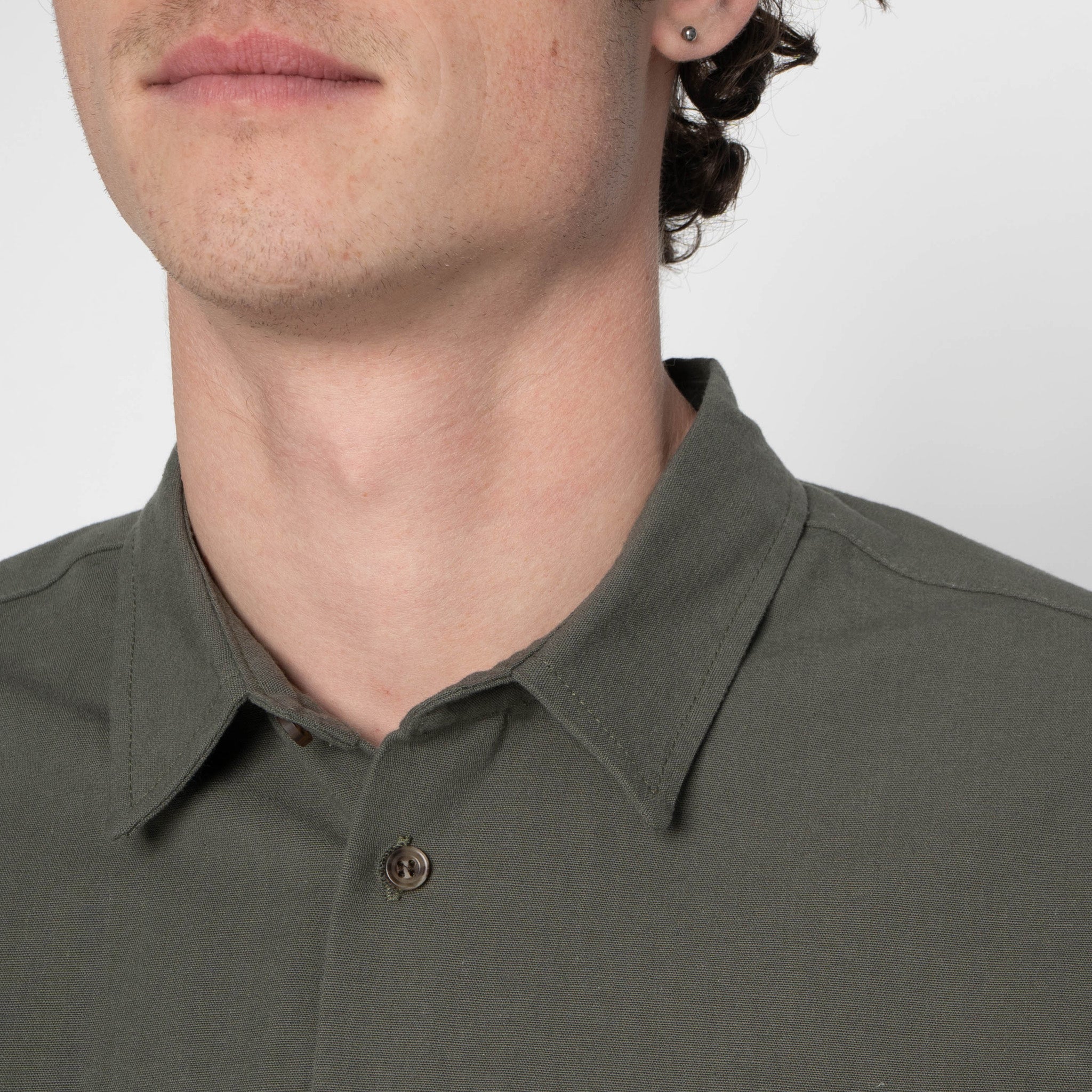 True Shirt - Army Oxford Selvedge by Naked & Famous Denim