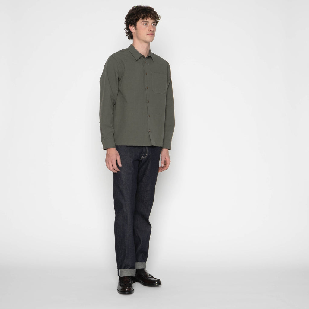 True Shirt - Army Oxford Selvedge by Naked & Famous Denim