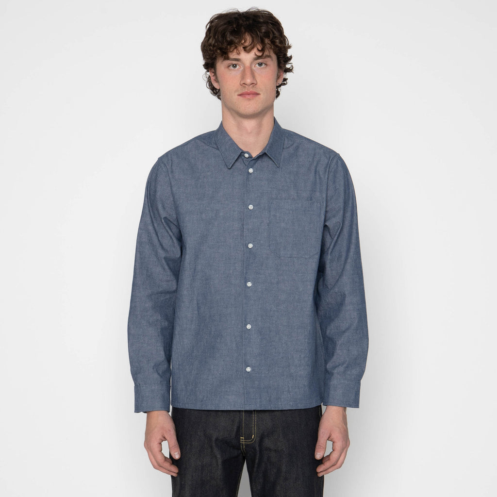 True Shirt - Vintage Selvedge Chambray - Blue by Naked & Famous Denim