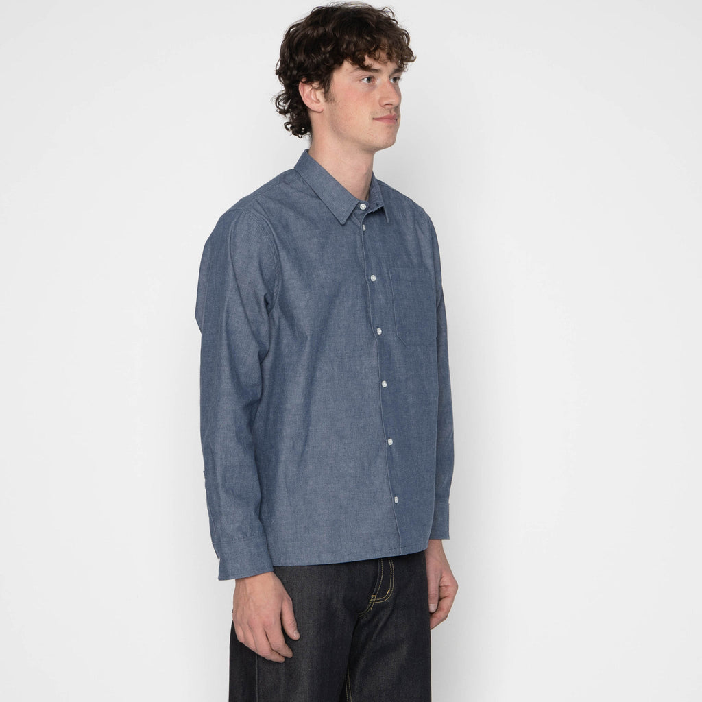 True Shirt - Vintage Selvedge Chambray - Blue by Naked & Famous Denim