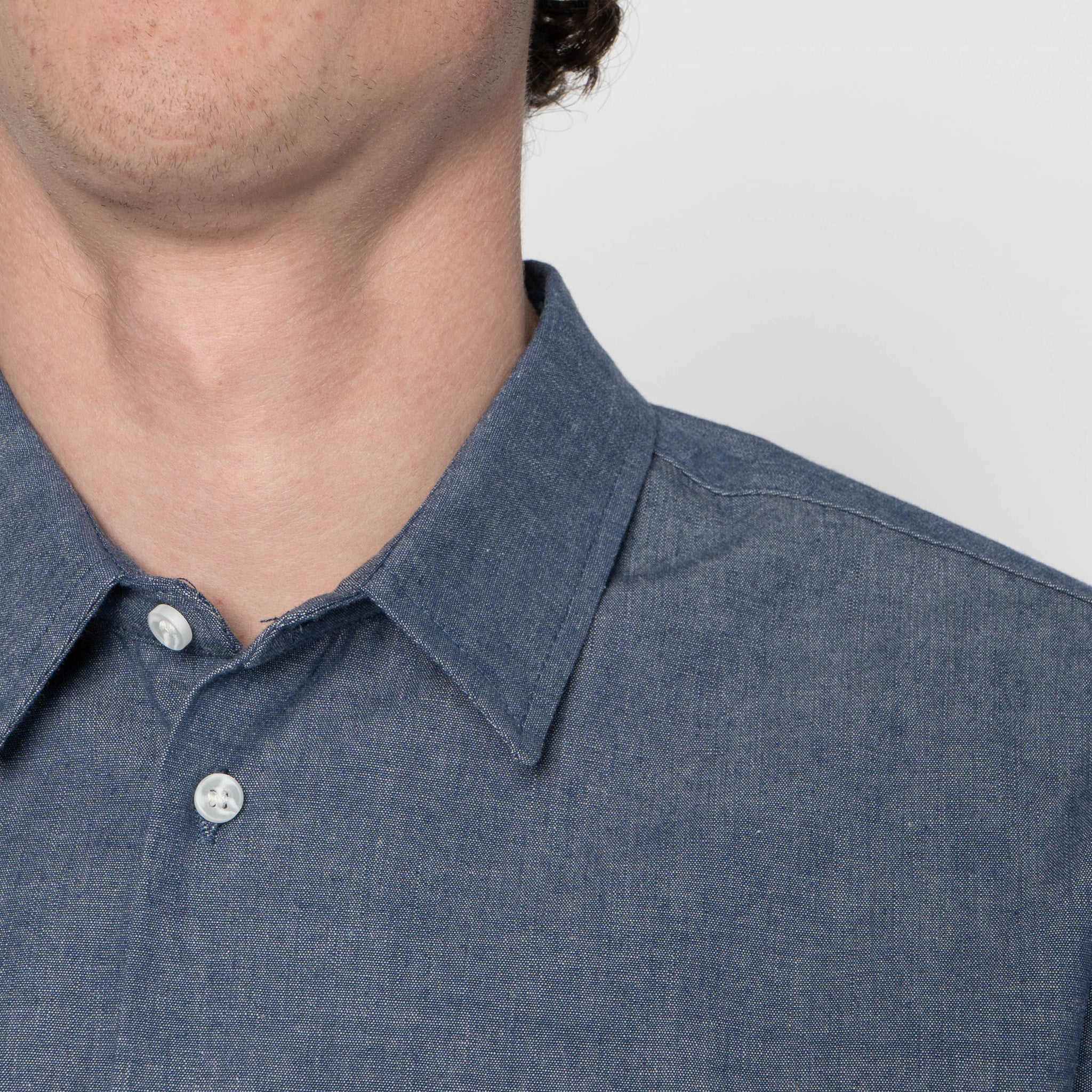 True Shirt - Vintage Selvedge Chambray - Blue by Naked & Famous Denim