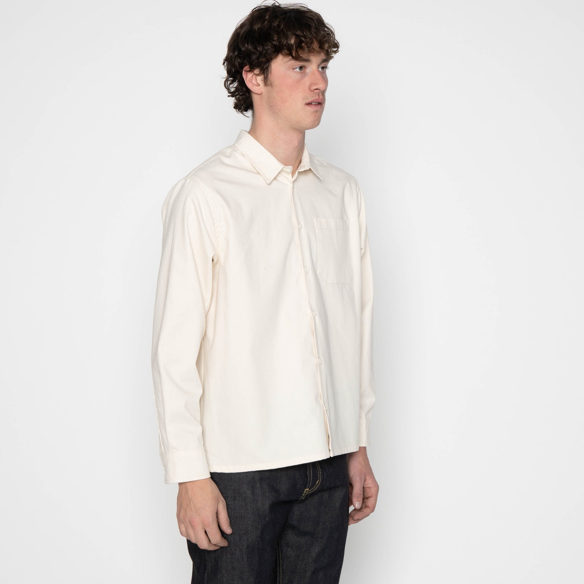 True Shirt - Natural Seed - Ecru by Naked & Famous Denim