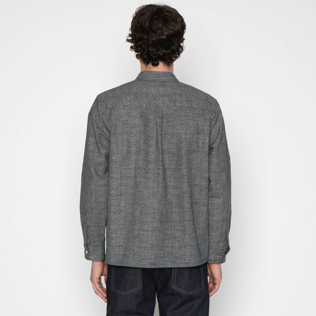 True Shirt - Dotted Waves - Indigo by Naked & Famous Denim