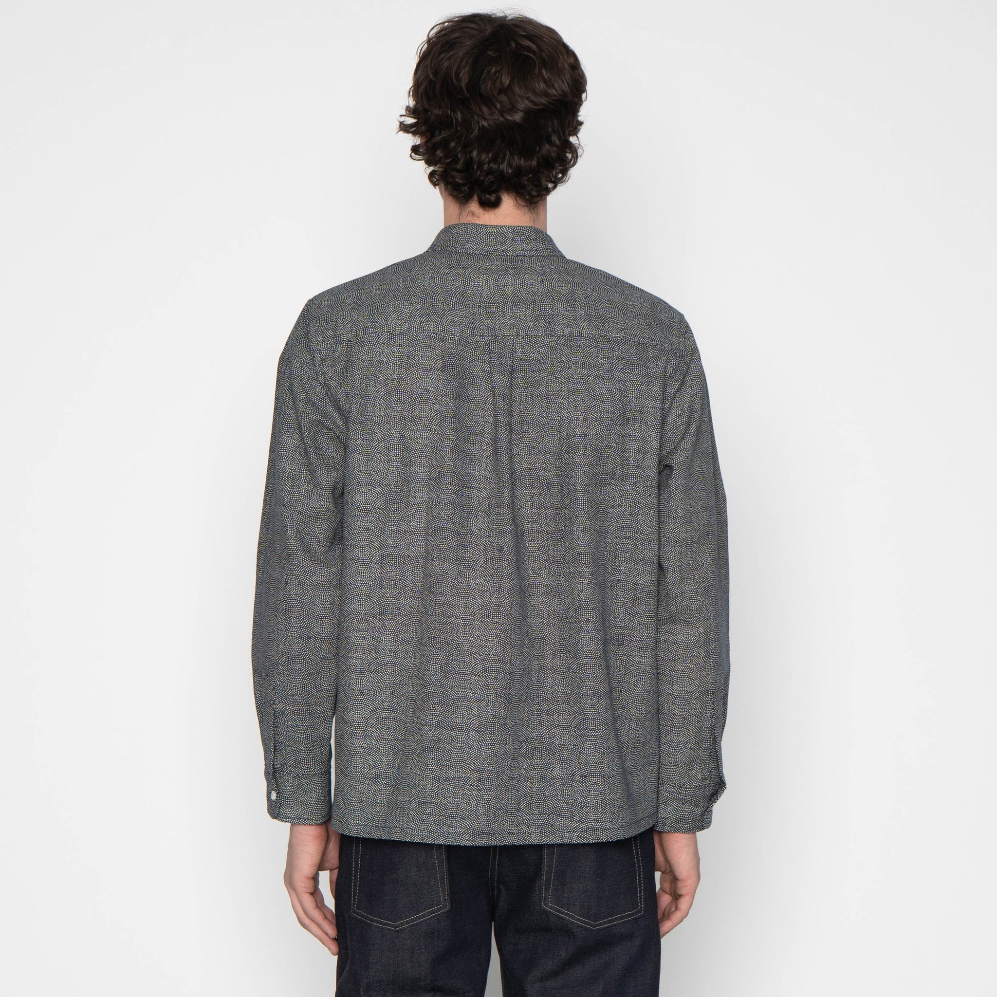 True Shirt - Dotted Waves - Indigo by Naked & Famous Denim