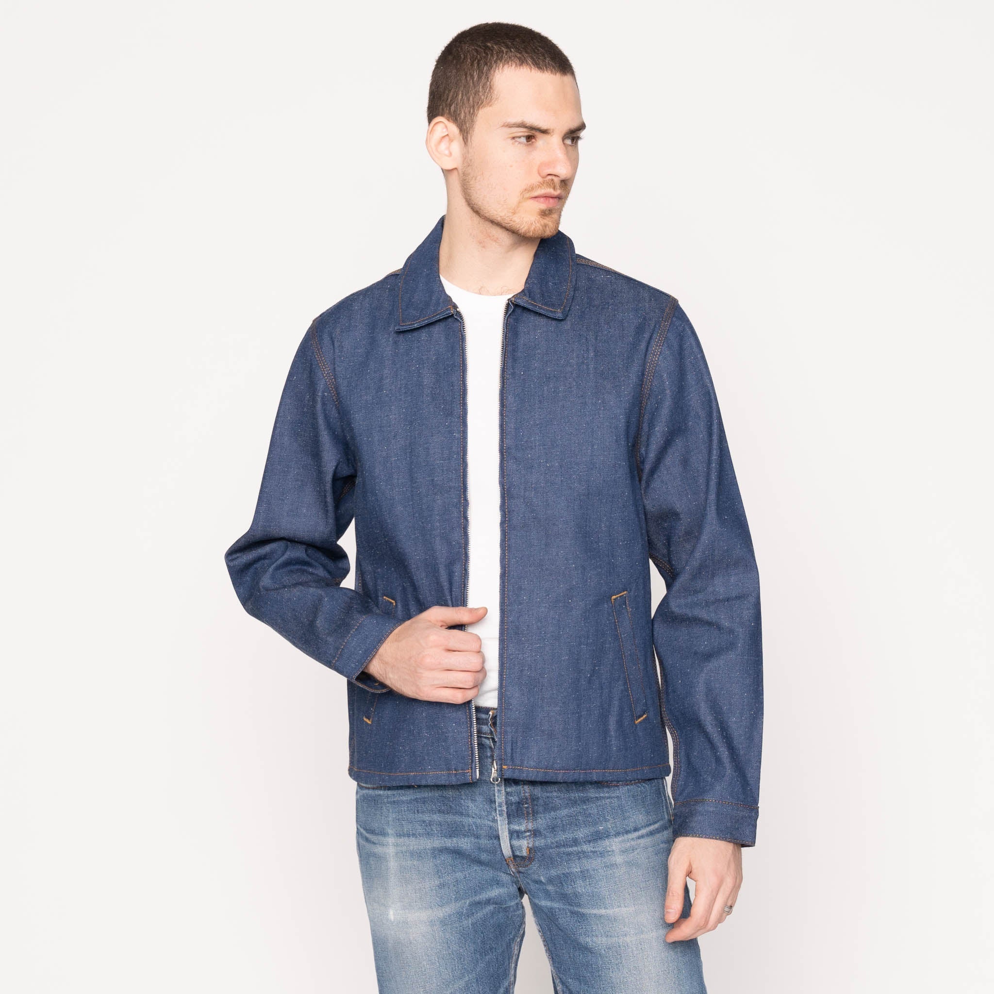 Zip Chore Coat - Workforce Selvedge | Naked & Famous Denim – Naked