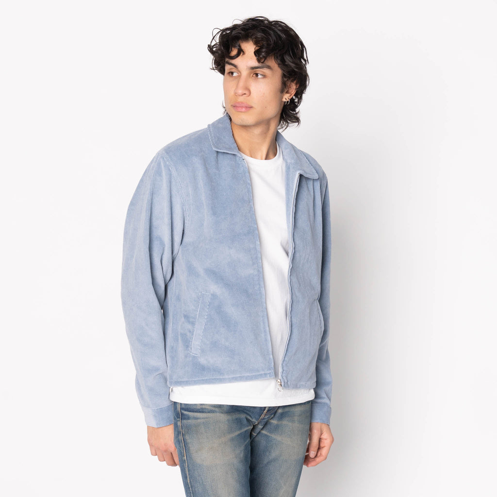 Zip Chore - Faded Corduroy Organic -  Indigo by Naked & Famous Denim