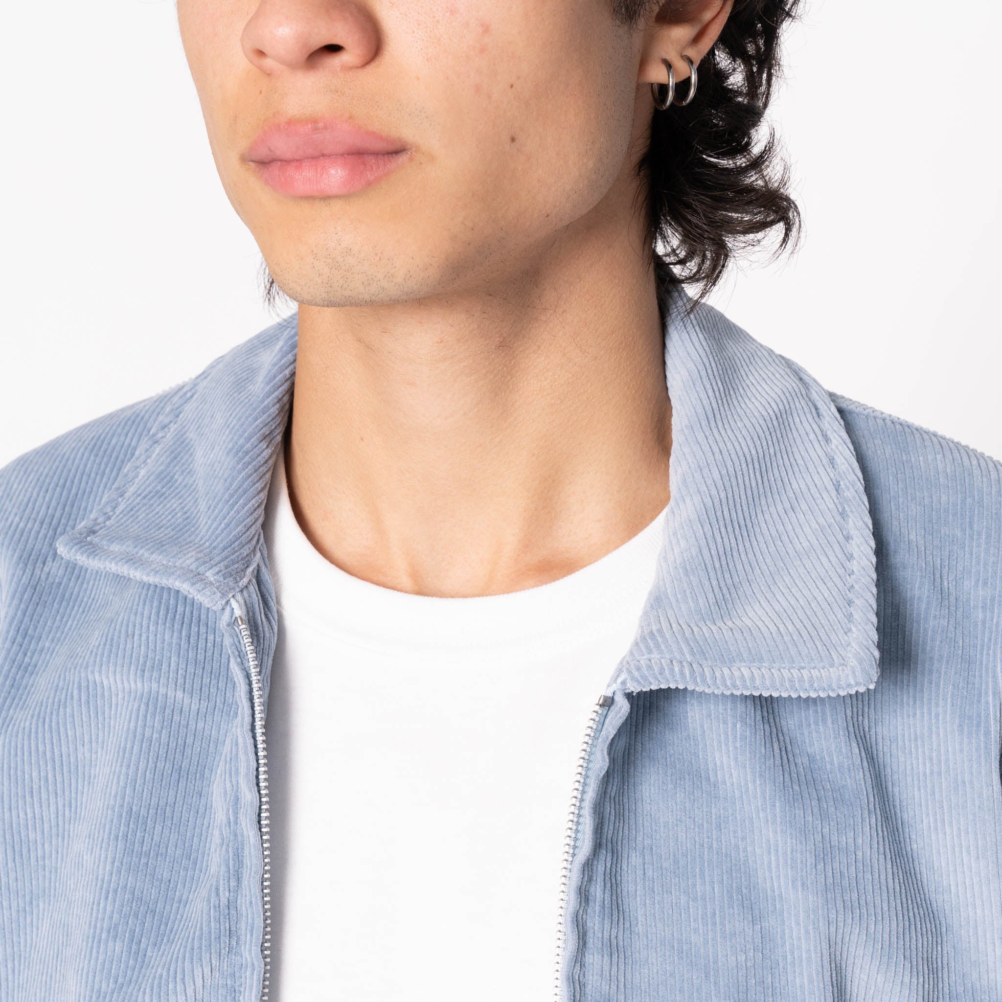 Zip Chore - Faded Corduroy Organic -  Indigo by Naked & Famous Denim