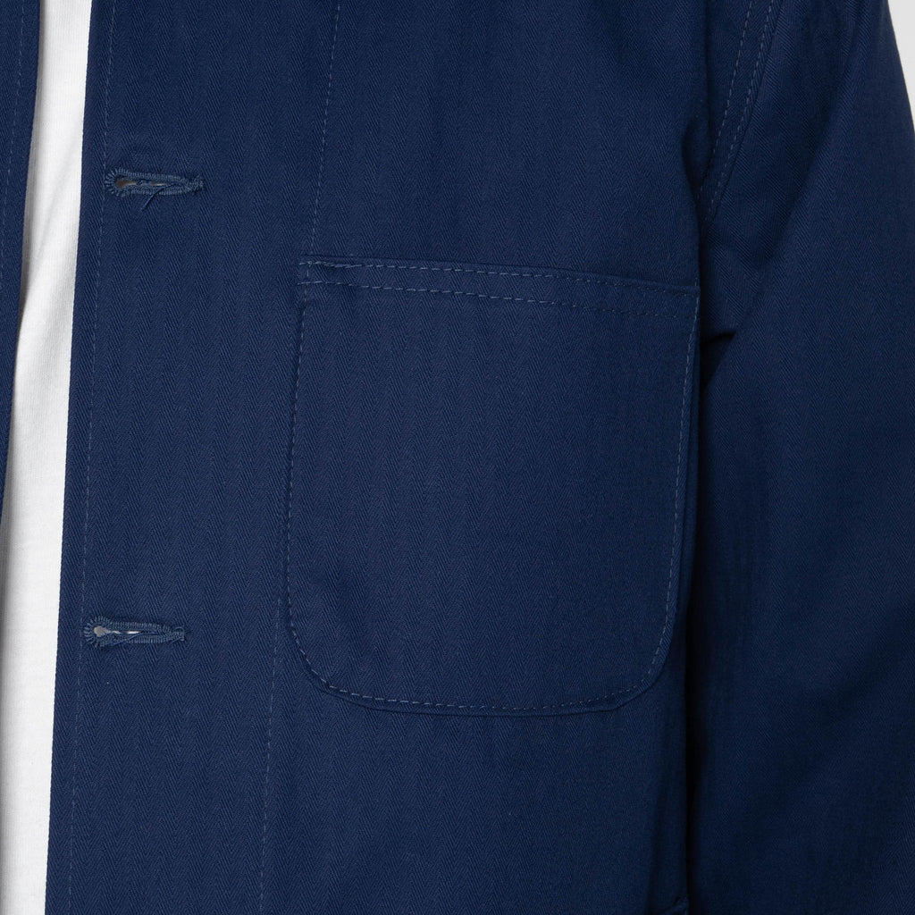 Utility Jacket - 1940s Military Organic Herringbone - Workwear Blue by Naked & Famous Denim