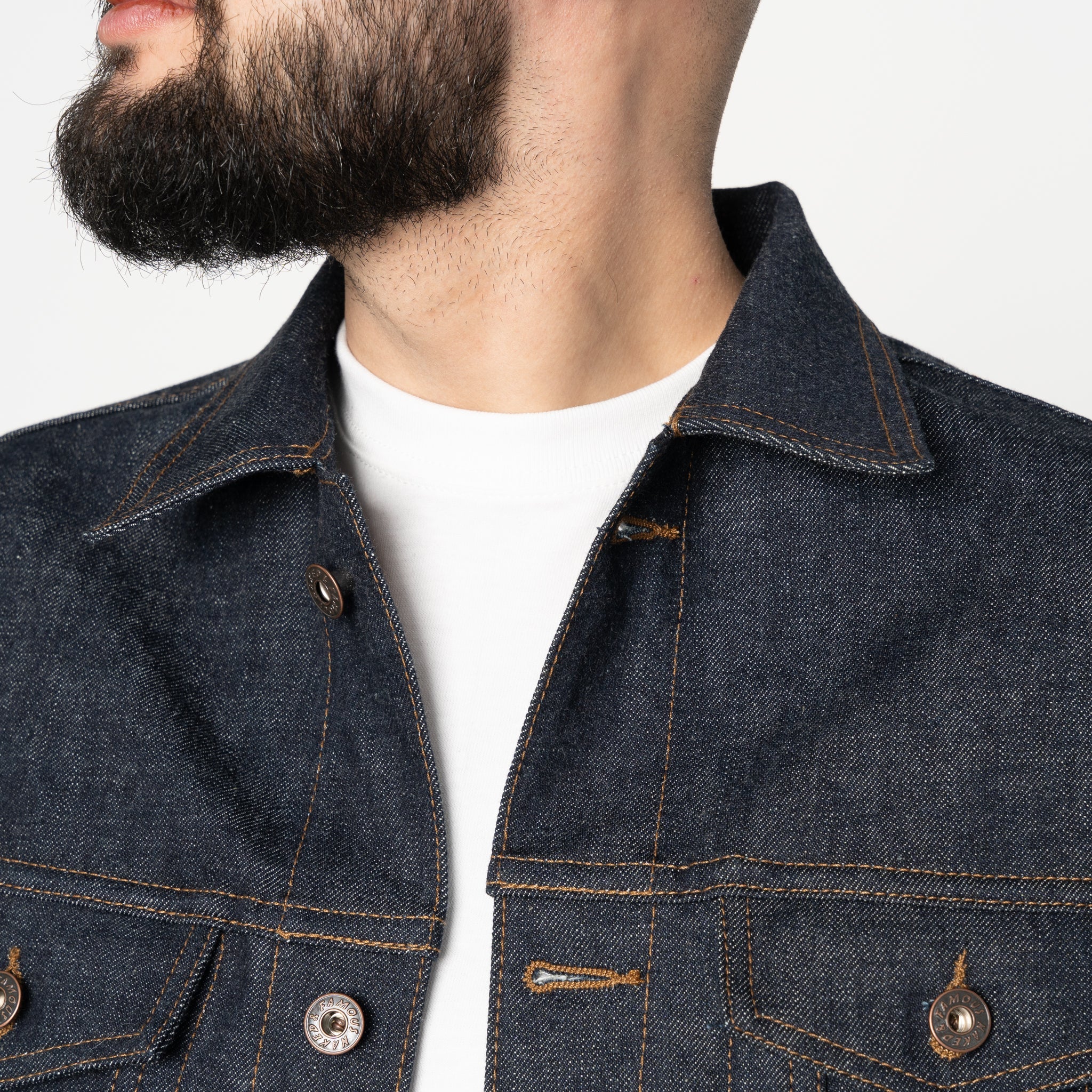 Naked & Famous ブラックデニムジャケット Men's Jackets