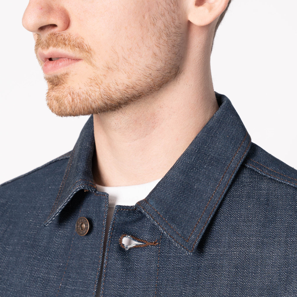 True Shirt - Printed - Autumn - Navy by Naked & Famous Denim