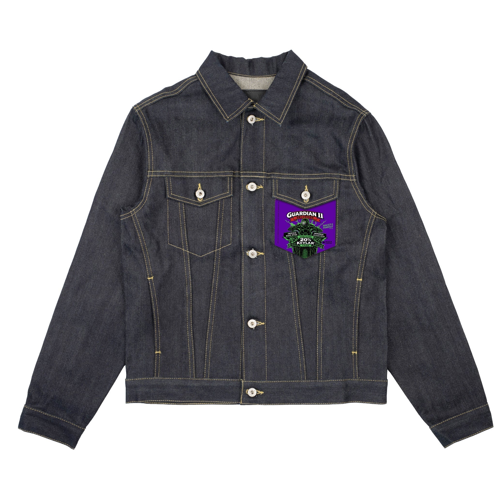 dry♡ Zip Hoodie - Heavyweight Terry - Navy | Naked & Famous Denim