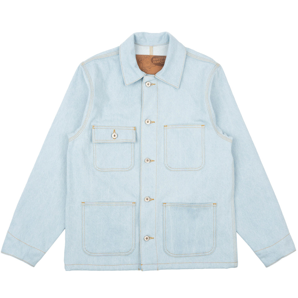 Chore Coat - Secret Agent Denim - Bleach Blue by Naked & Famous Denim