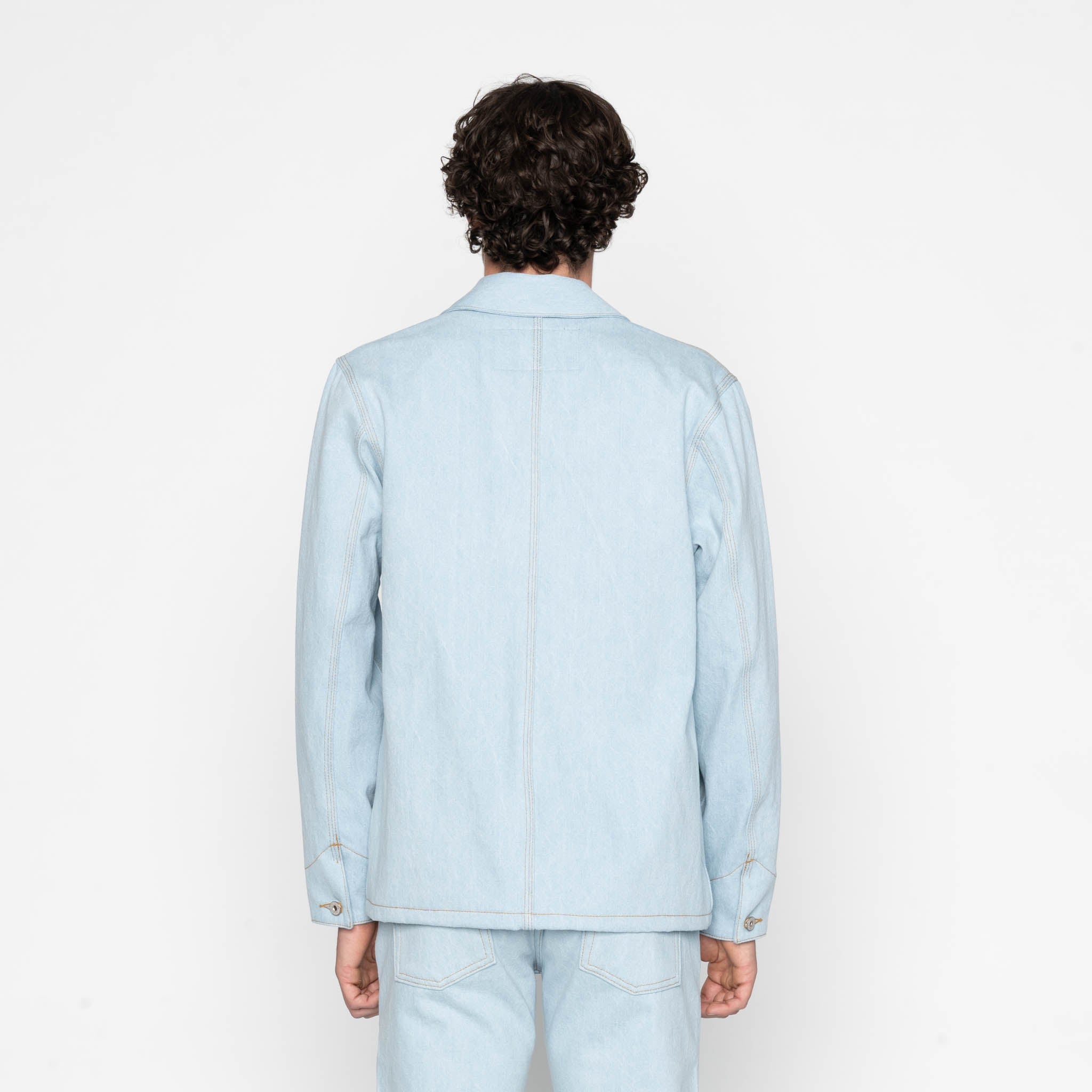 Chore Coat - Secret Agent Denim - Bleach Blue by Naked & Famous Denim