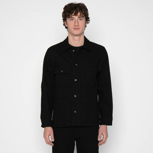 Chore Coat - Black Sugiaya by Naked & Famous Denim