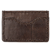 Load image into Gallery viewer, Card Case - Brown Lizard | Naked &amp; Famous Denim
