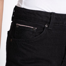 Load image into Gallery viewer, Women&#39;s - Max - Solid Black Selvedge | Naked &amp; Famous Denim
