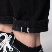 Load image into Gallery viewer, Women&#39;s - Max - Solid Black Selvedge | Naked &amp; Famous Denim
