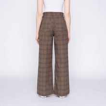 Load image into Gallery viewer, Wide Leg Trouser - Triple Yarn Twist Brushed Tweed - Desert Sunset
