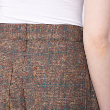 Load image into Gallery viewer, Wide Leg Trouser - Triple Yarn Twist Brushed Tweed - Desert Sunset
