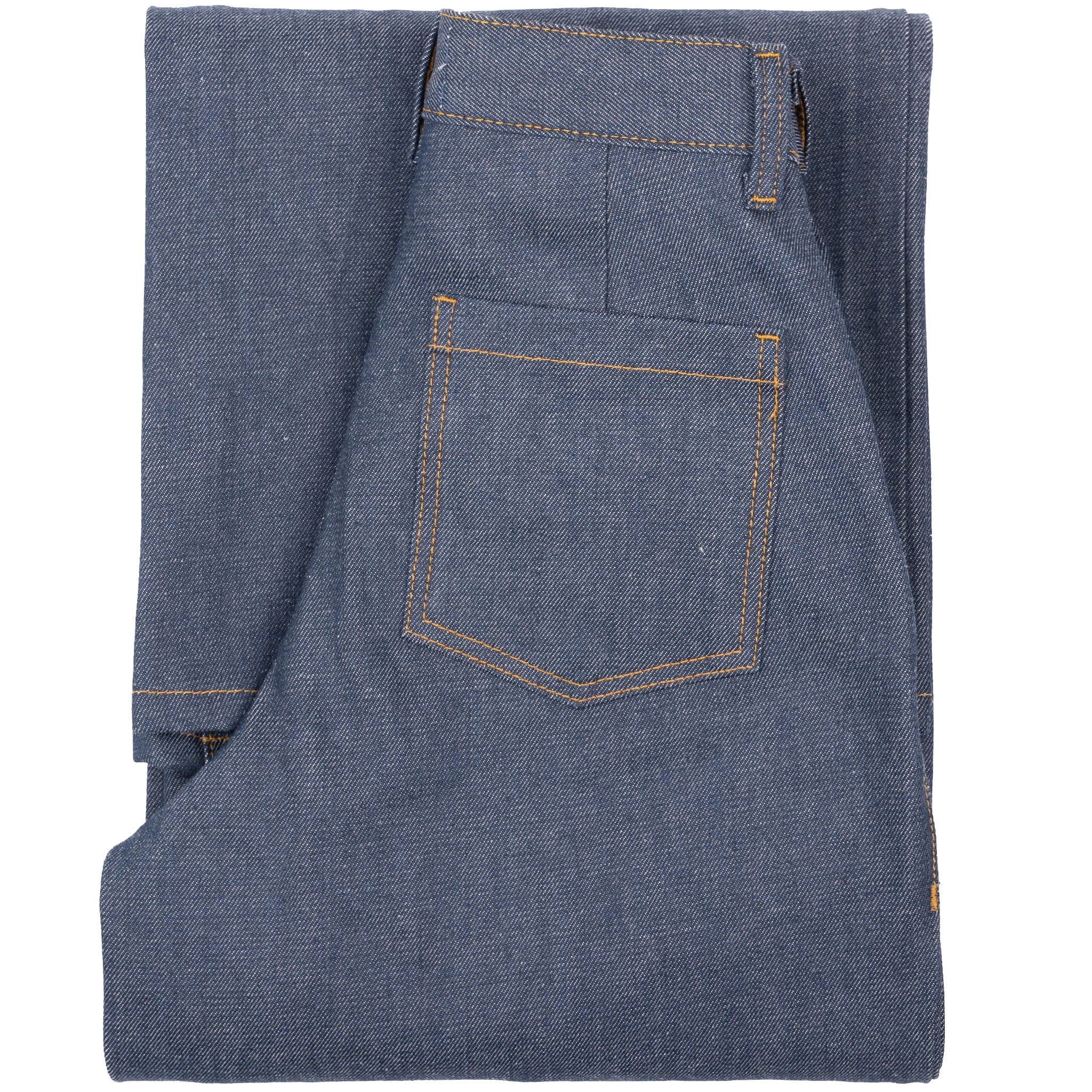 Wide Leg Trouser  - Natural Indigo - Indigo by Naked & Famous Denim