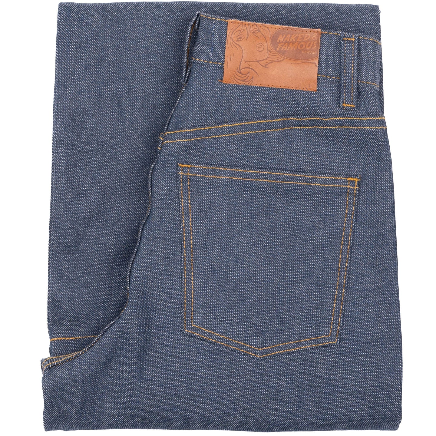 Wide Wild West  - Natural Indigo - Indigo by Naked & Famous Denim