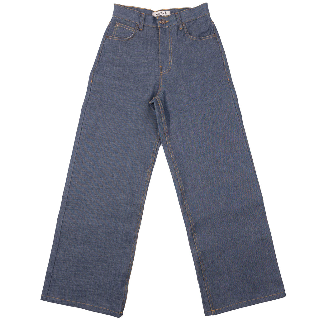 Wide Wild West  - Natural Indigo - Indigo by Naked & Famous Denim