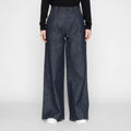 Wide Leg Trouser - 10oz Rinsed Denim - Indigo by Naked & Famous Denim